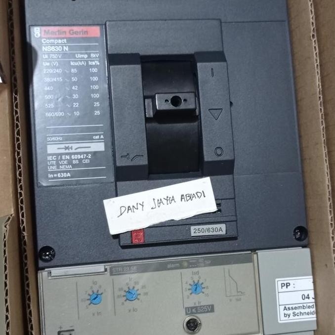 Sale Mccb 630A 50Ka 3P 3Phase Schneider Merlin Gerin Ns630 N Ns630N