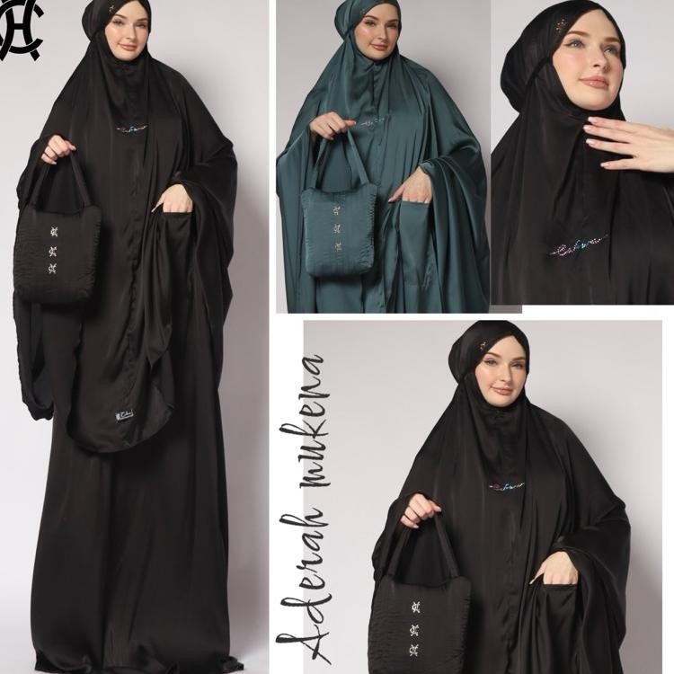 H Mukena 2 In 1 Prayer Set Sutra Silk Luxury Mukena Saku