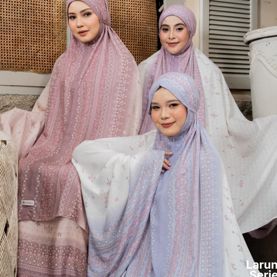 Mukena Tazbiya Laruna Series Mukena Rayon Dewasa 2In Set Sajadah Mukena Sajadah
