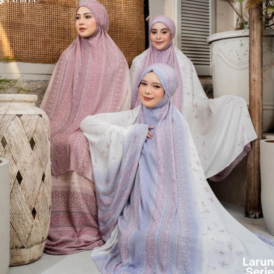 Mukena Tazbiya Laruna Series Mukena Rayon Dewasa 2In Set Sajadah Mukena Sajadah