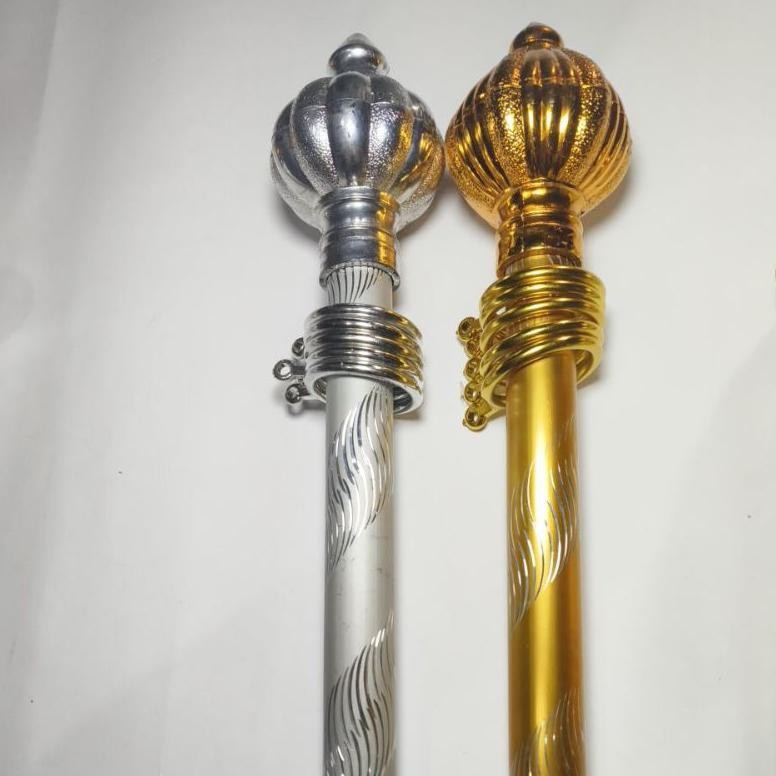 100% Ori Fgs-3 Promo Termurah + 5 Ring Tiang Penyangga Pipa Rollet Gorden Horden Langsir Gorden Full