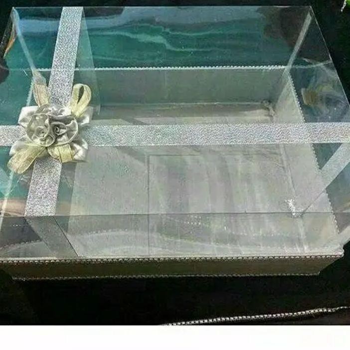 Kotak Hantaran Seserahan Mika Tinggi Satuan Warna Sier