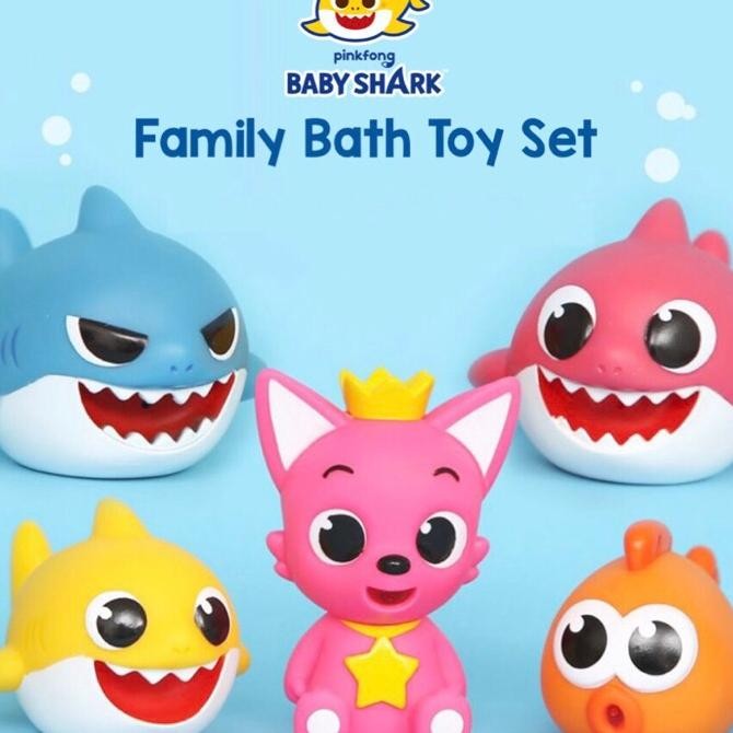 Family Bath Toy Set 5 Pcs Squirt Toy Mainan Mandi