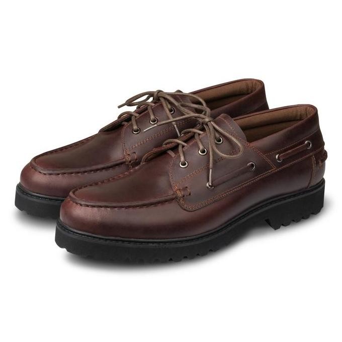Sam Boat Shoes Maroon - Nappa Milano - Sepatu Kulit Pria TT