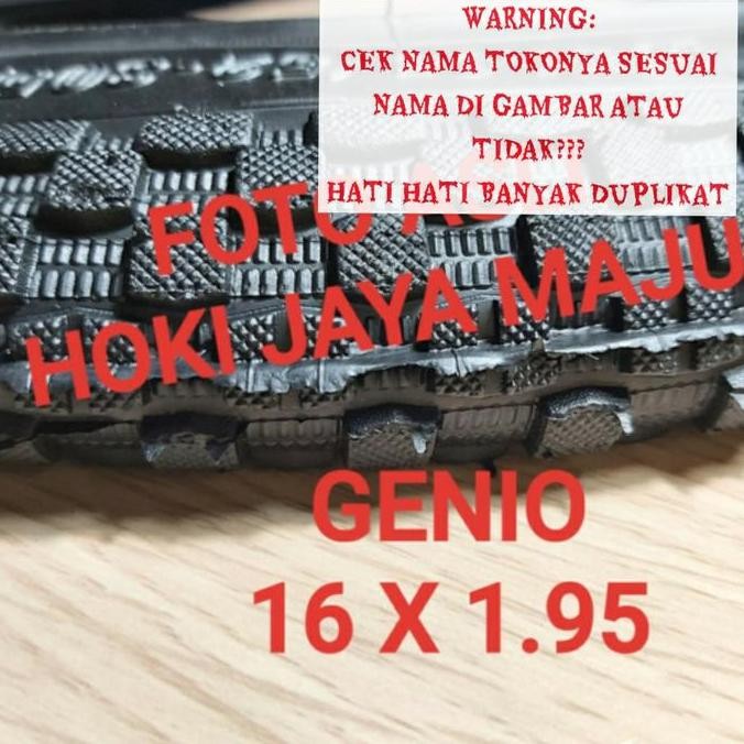 Promo ban luar sepeda 16 x 195 genio 1.95 united ori COD