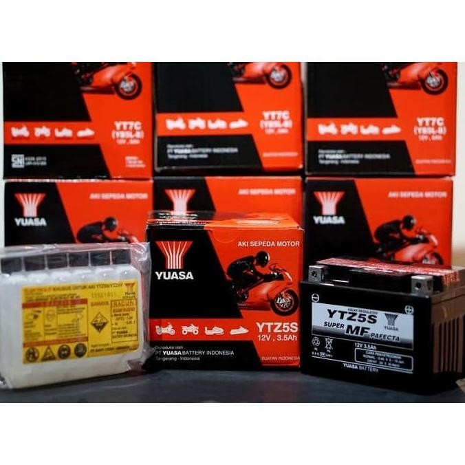 AKI MOTOR YAMAHA MIO J YTZ5S YUASA AKI KERING murah