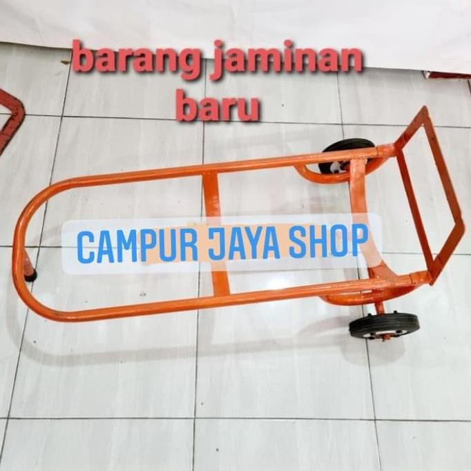 TROLI GALON GAS LORI TROLEY DORONGAN BESI RODA TROLLEY BARU MURAH KUAT ORIGINAL DAN TERPERCAYA