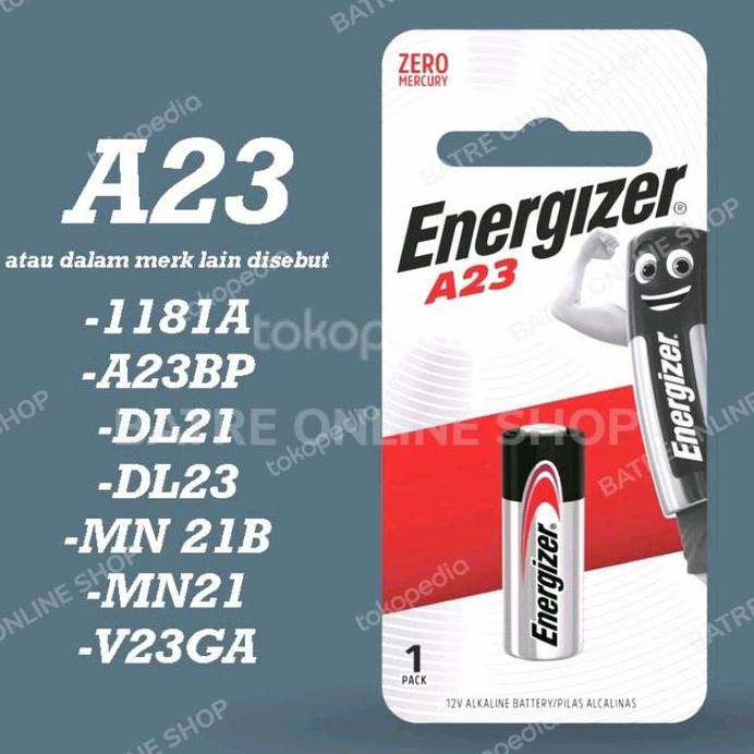 ENERGIZER A23 12V ALKALINE BATERAI BATRE A23 A 23 A 12V 23A ENERGIZER murah