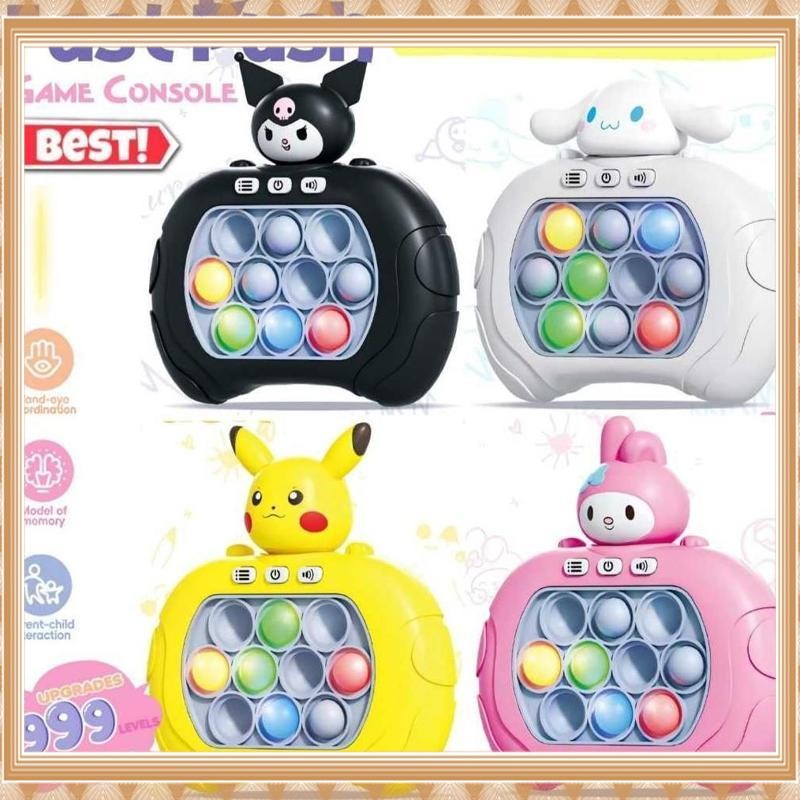 Termurah MAINAN POP IT ELEKTRIK PUSH BUBBLE GAME CHALLENGE FIDGET TOYS/ MAINAN EDUKASI ANAK POP IT Q