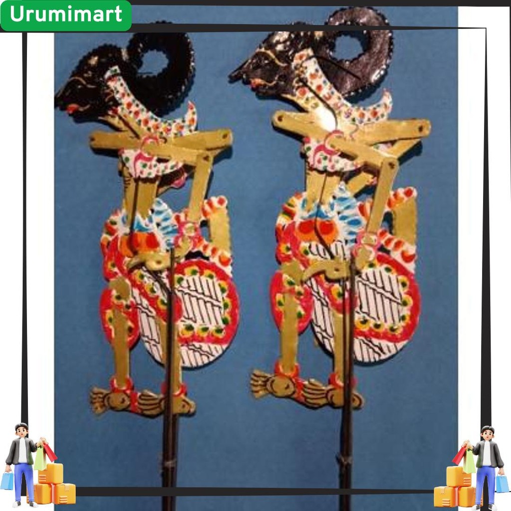 Murah Satu Set Wayang Pandawa Lima, wayang kulit kertas, wayang mainan