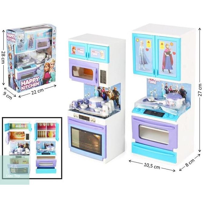 (Best) Mainan Anak Perempuan Masak Masakkan Alat Dapur Happy Kitchen Set Frozen Elsa Anna BP6649
