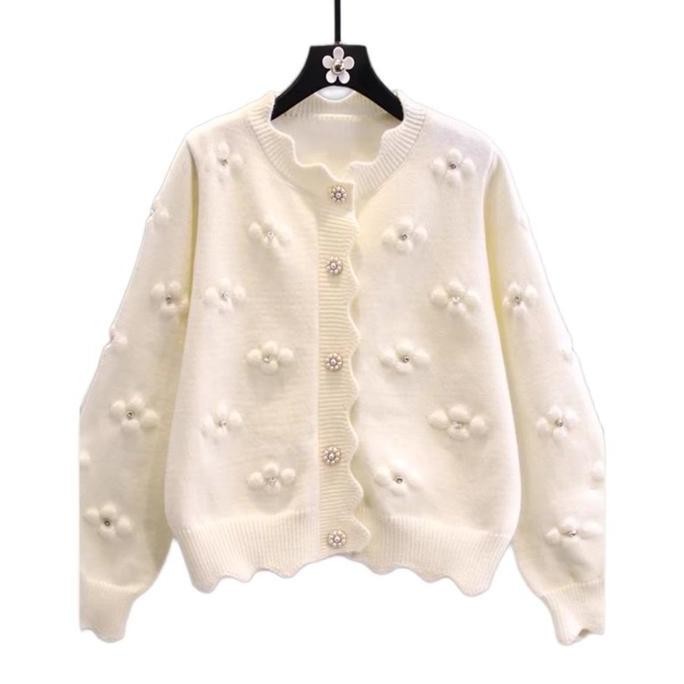 ATASAN RAJUT WANITA ( SW mutiara) Sweater Rajut Wanita Jaket Wanita Lengan Panjang sweater bulu kore