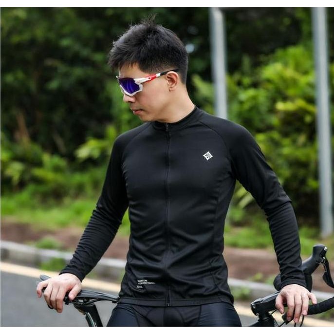 Xintown Baju Jersey Sepeda Lengan Panjang Roadbike Mtb Polos