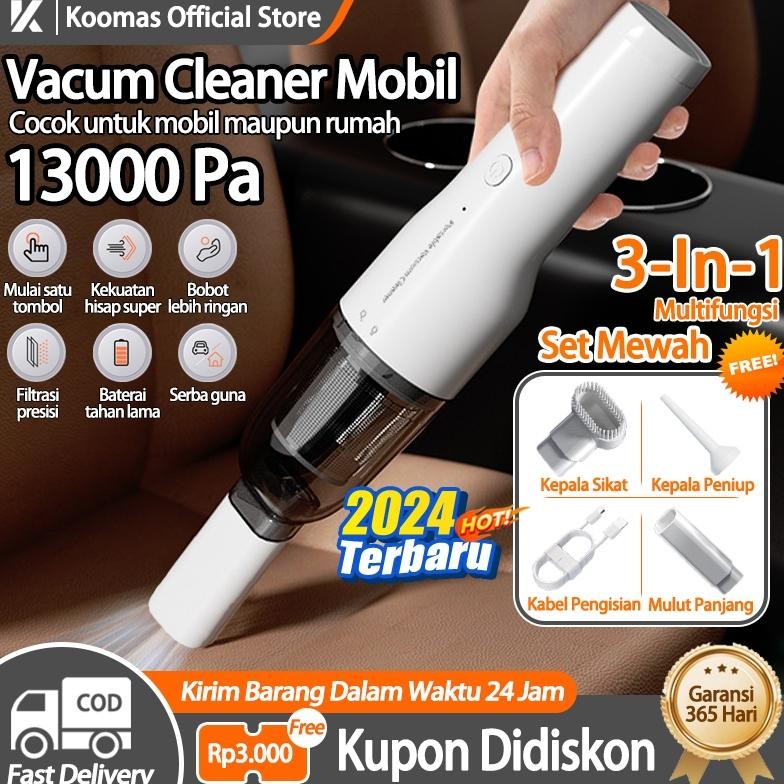 Koomas Vacum Cleaner Mobil Mini Nirkabel Multifungsi Cordless Penyedot Debu Portable Vacum Cleaner K