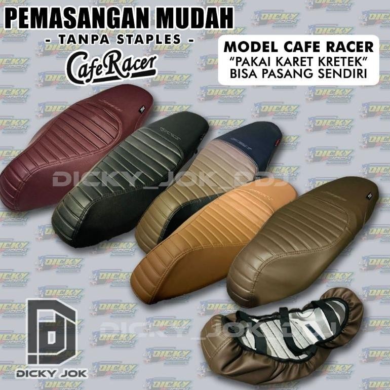 Cover Jok Model Pelindung Jok Motor (Pakai Karet) Beat, Scoopy, Vario, Pcx, Nmax, Aerox