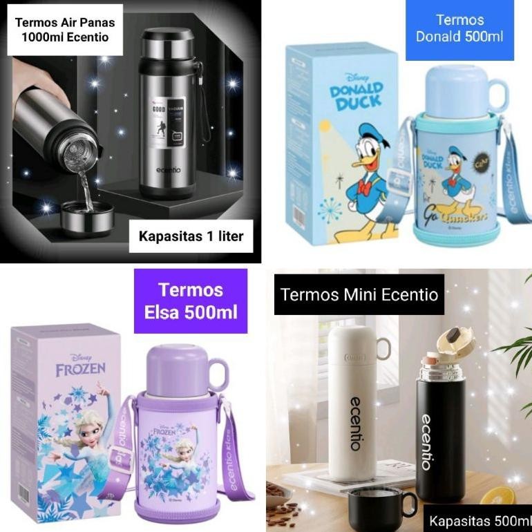 ECENTIO TERMOS AIR PANAS 1000ml STAINLESS 304 / TERMOS MINI 500ml ECENTIO STAINLESS 316