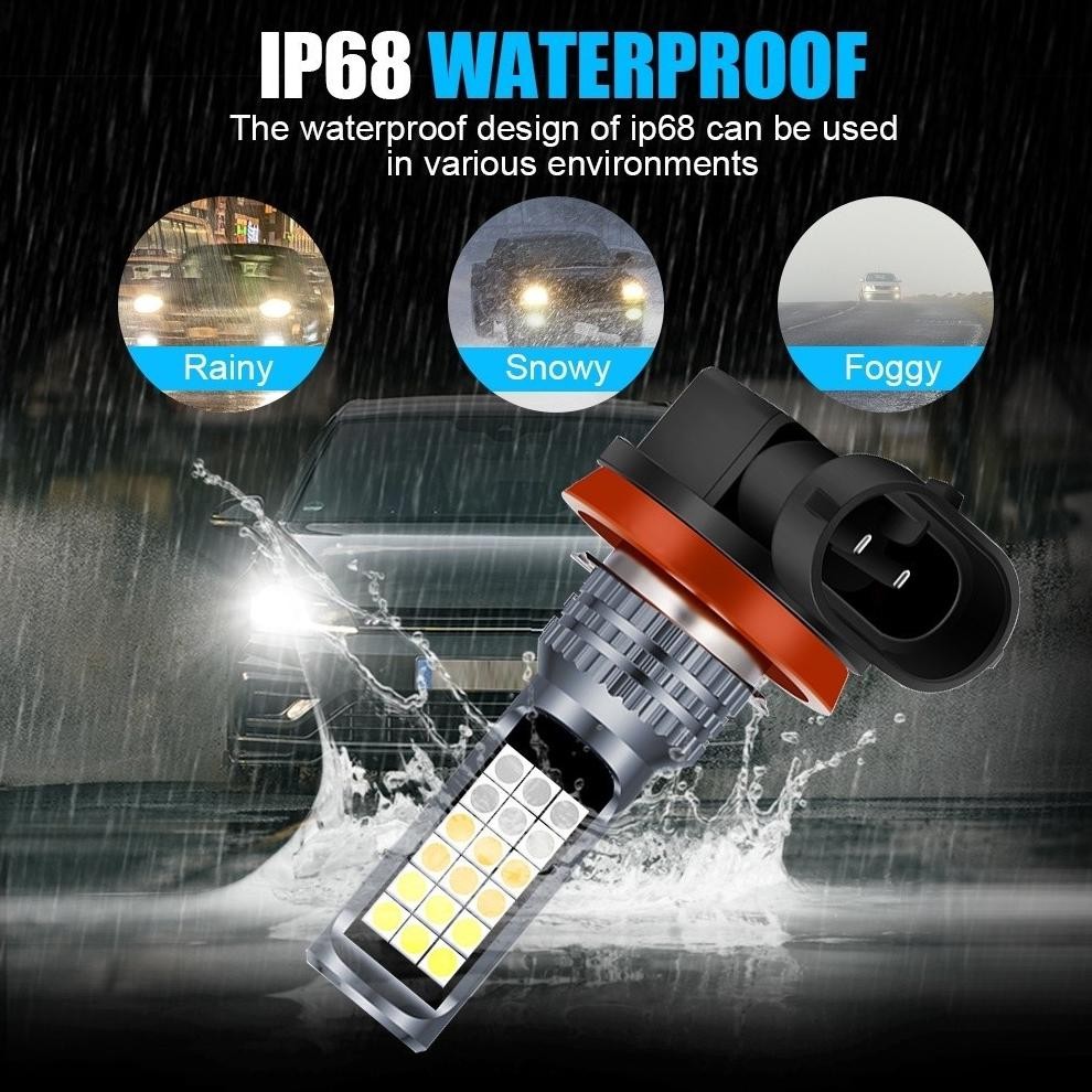 1 Buah Lampu Kabut LED H11 H8 H16(JP) Bohlam untuk Avanza Xenia Calya Agya Brio Lampu Berkendara Dep