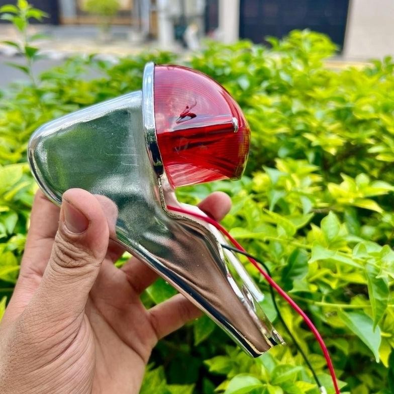 Stopan Cb Stoplamp Cb Triumph/Triump By Day Set Pangkon Stopan V80 Full Besi Chorme Cb ,Custom