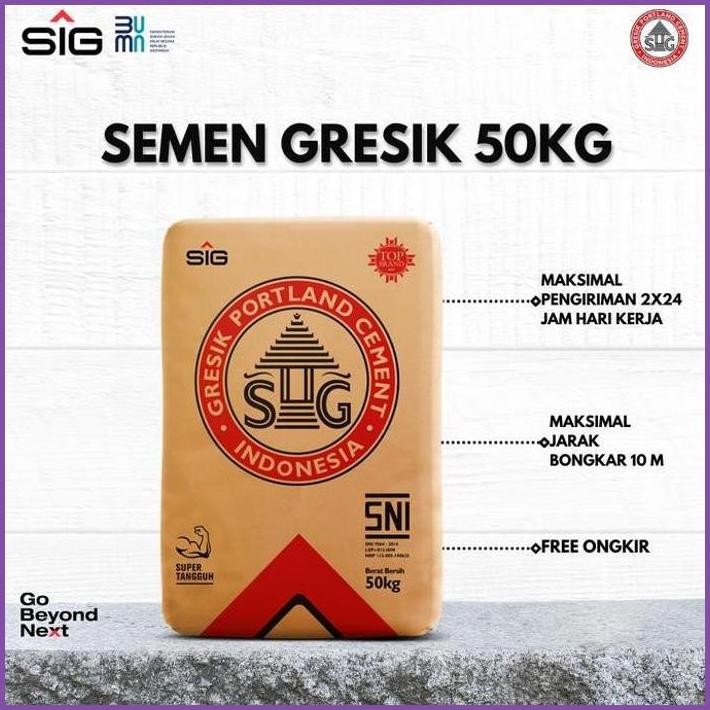 READY STOCK SEMEN GRESIK 50KG AREA BEKASI TERLARIS