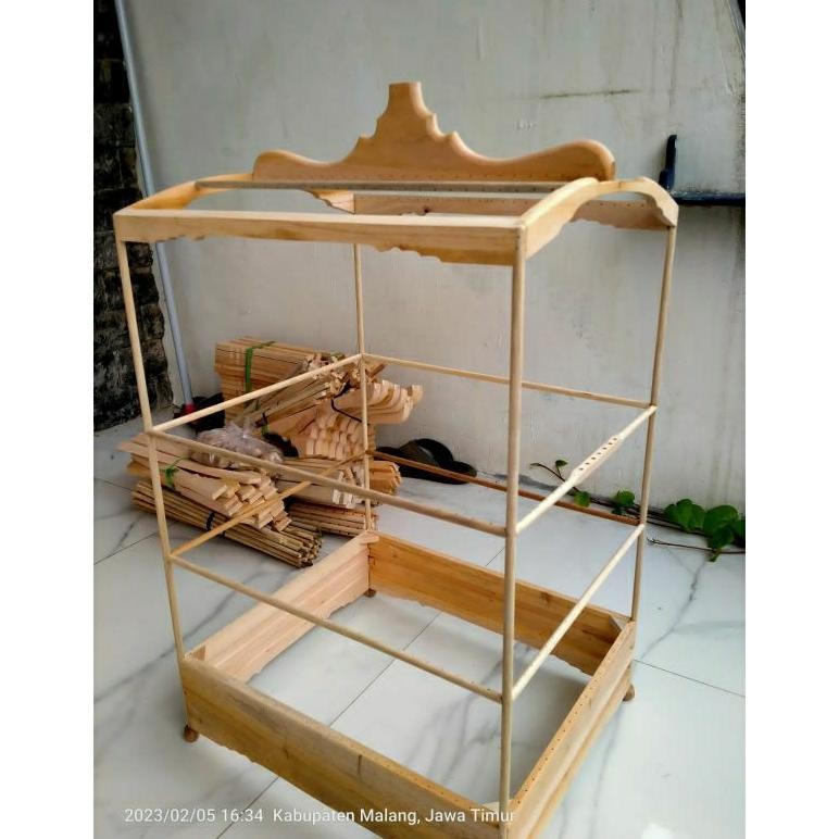 Sangkar burung mentahan model diamon no 2,blm d cat
