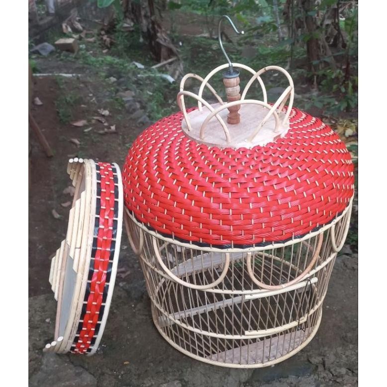 SANGKAR BURUNG/SANGKAR PERKUTUT FULL ROTAN