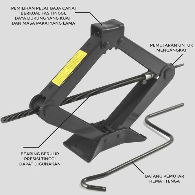ALAT DONGKRAK MOBIL/TRUK DONGKRAK GUNTING DONGKRAK JEMBATAN 2 TON SCISSORS JACK CAR DONGKRAK-6647 OR