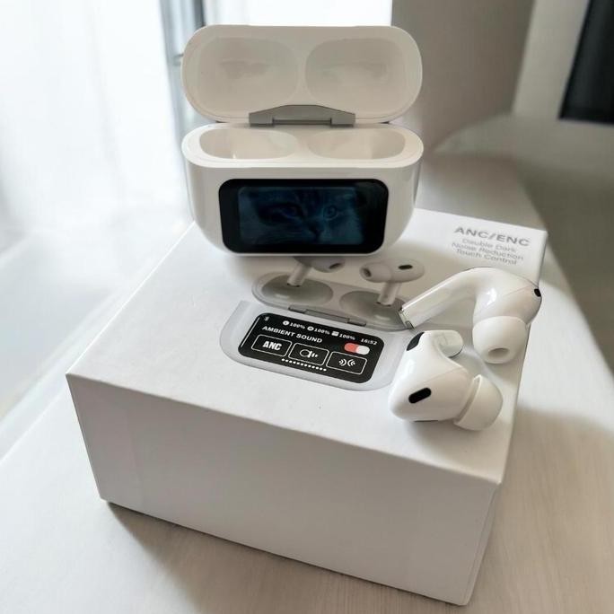 DB158 }} TWS A9 Pro Airpods Bluetooth A9 Pro Tws LCD dengan Tampilan Layar Sentuh / Earphone Bluetoo