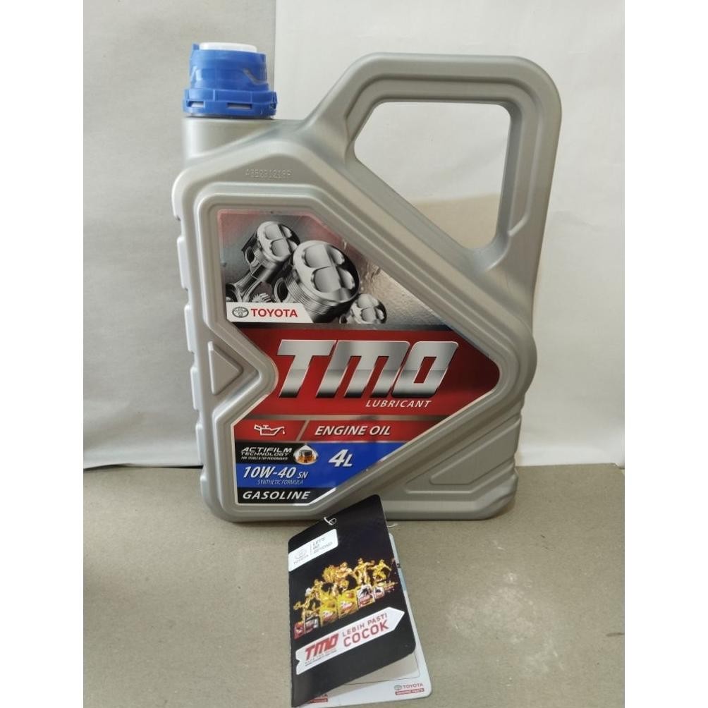 OLI OIL TMO BENSIN (4LITER) SAE 10W-40 PELUMAS OLI MESIN MOBIL AVANZA XENIA GRAND MAX CAYLA AGYA SIG