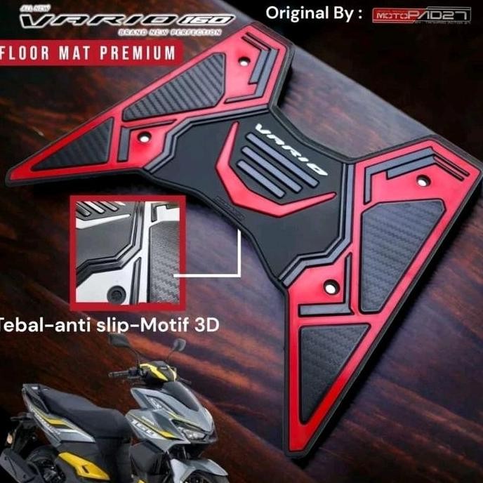 DI104 >> Karpet Vario 160 Pijakan alas kaki Motor Vario 160 Alas kaki Motor Vario 160 Premium