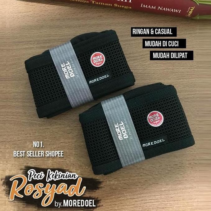 (Good) Kopiah Peci Hitam Rosyad By Moredoel