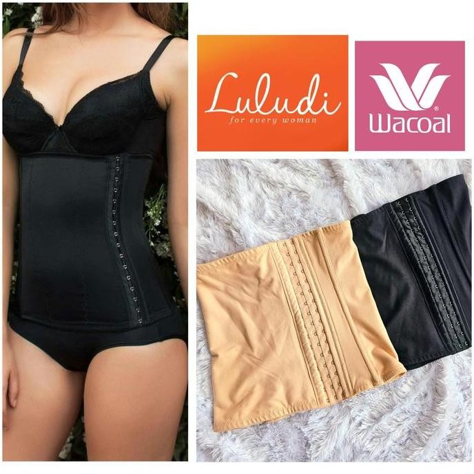 KORSET PENGECIL PERUT LULUDI by WACOAL WAIST NIPPER LW 121 SIZE M L XL XXL XXXL BADAN SHAPEWEAR PELA
