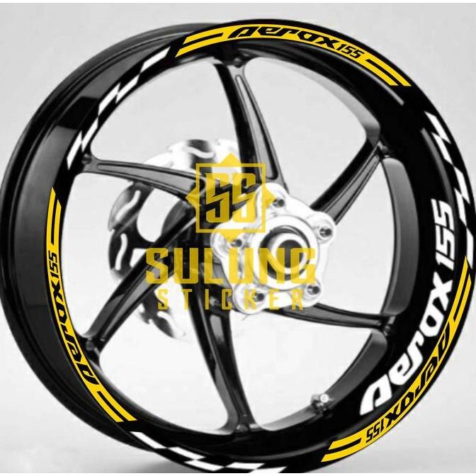 DT15 >> Stiker Lis Velg Motor Yamaha Aerox 155 Cutting Sticker Variasi Dan Aksesoris Terbaru