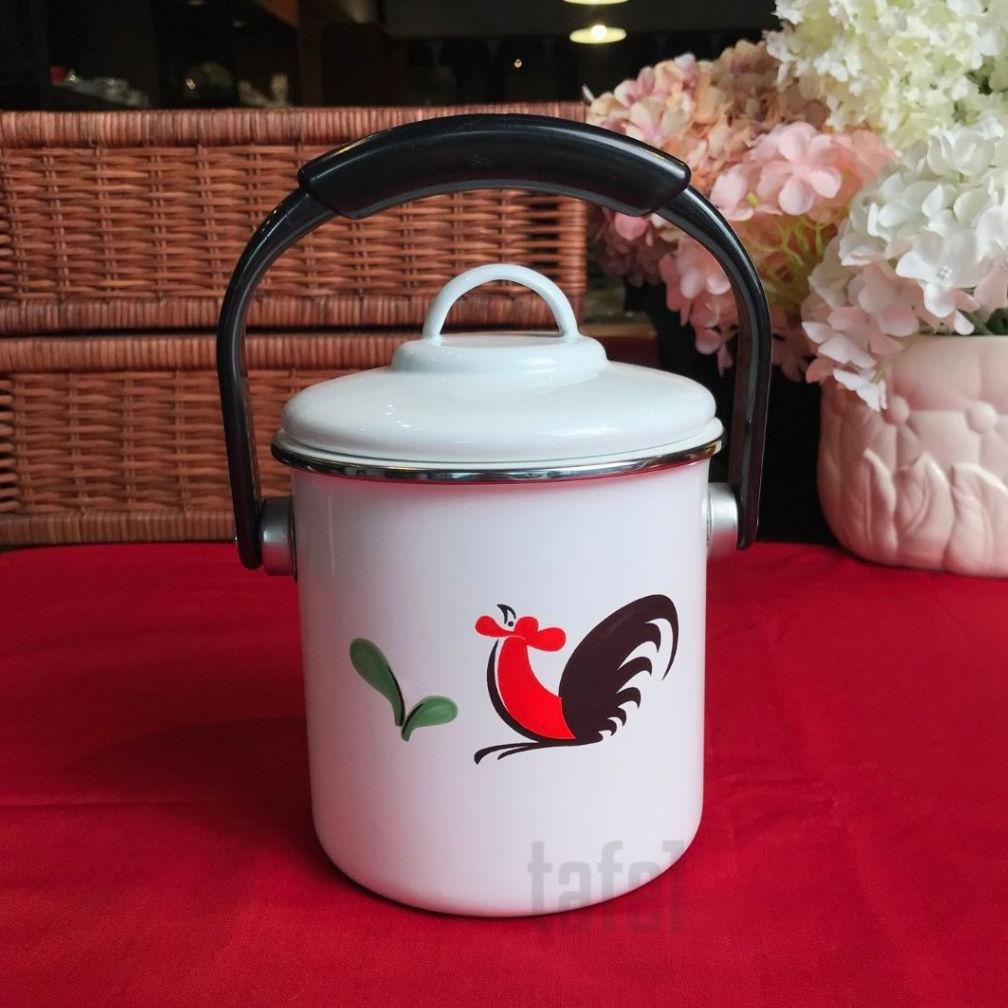 KEDAUNG Rantang Ayam Jago Enamel Single