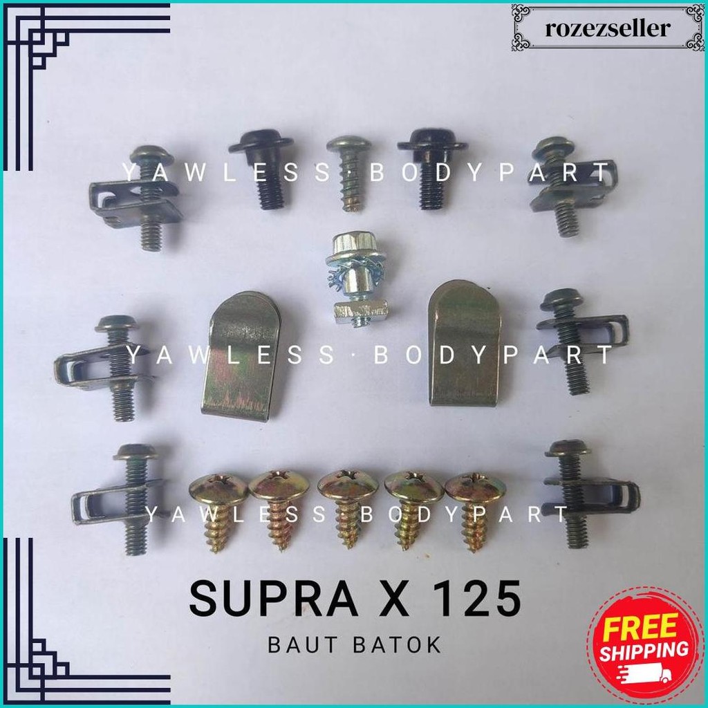 Baut Baud Batok Pala Supra X 125 / Baut Kepala Supra X 125 / Baut Batok Supra X 125 Bisa Cod