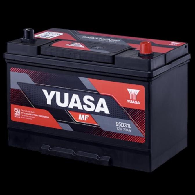 Yuasa Maintenance Free MF NX 120 7L 95D31L Accu Aki Mobil Kering 12 Volt 80 Ampere Ah