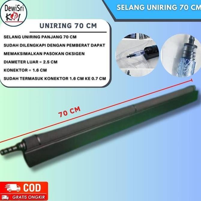 Selang UNIRING dengan Pemberat PANJANG 70 CM Aerator Kolam