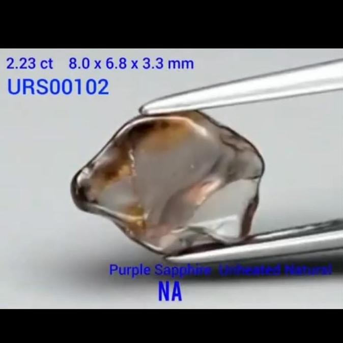 {{{{}}] Rough Sapphire Safir Unheated Natural 0002