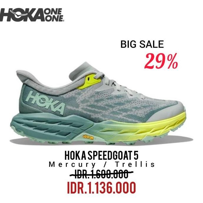 Hoka Speedgoat 5 Mercury / Trellis Women 100% Original