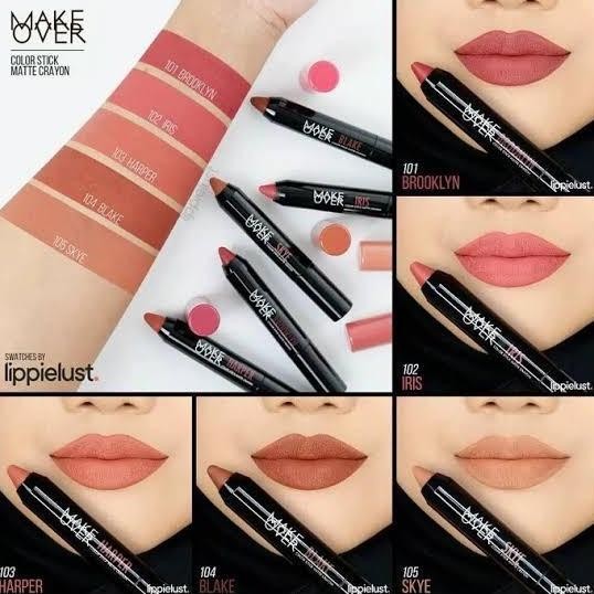 Make Over Lip Crayon | Lipstik Stick By Makeover Cosmetics Original