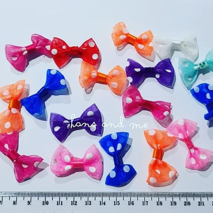 

Cod - Hiasan Pita Organdi Mini - Motif Polka