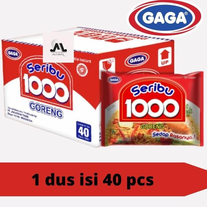 New Mie gaga 1000 Goreng 1 Dus 40pcs kemasan 50gr Instan