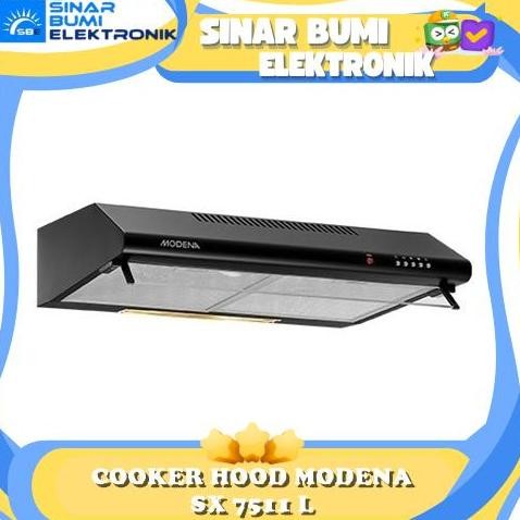Cooker Hood Modena Sx 7511 L Penghisap Asap Modena Sx7511L Slim Fresco 70Cm