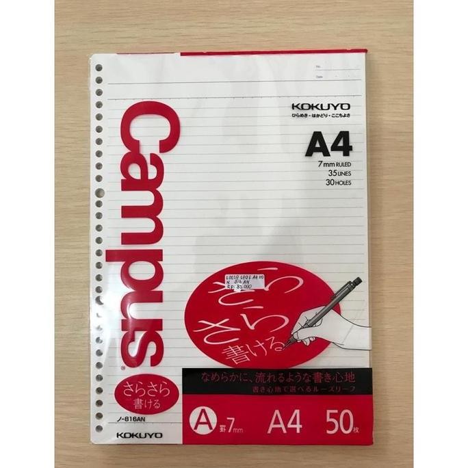 Kokuyo Loose Leaf A4 50