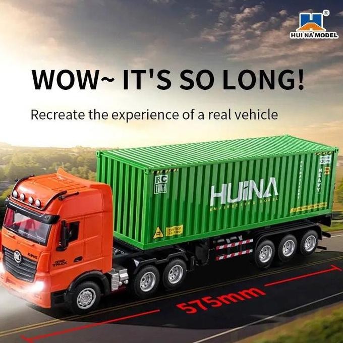 Huina Rc 1317 9Ch Remote Control Container Truck 2.4Ghz