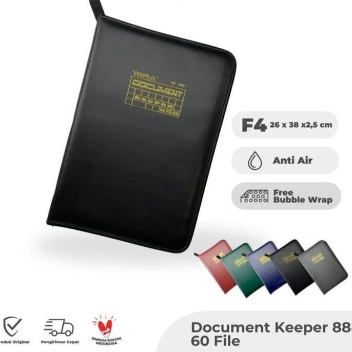 Topla Dokumen Keeper Folio Isi 60 File / Map Ijazah Clear Holder
