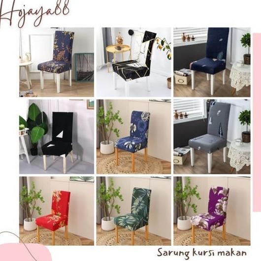 Sarung Kursi Makan / Cover Kursi Makan / Penutup Kursi Makan Elastis