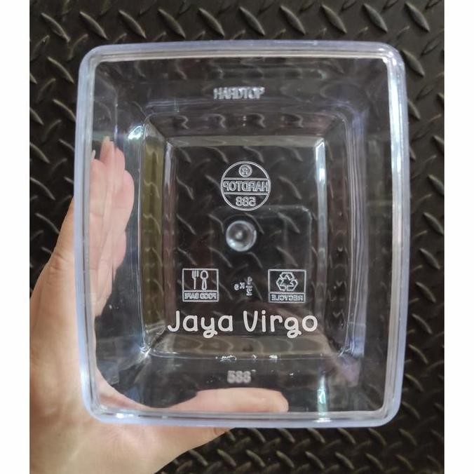 Toples 588 Hardtop Kotak / Toples Kue Nastar / Toples Kue Kering Kotak