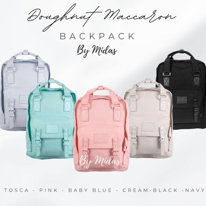 Tas Backpack Doughnut Maccaron Original