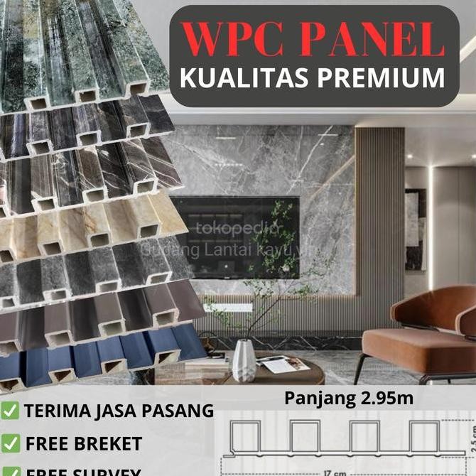 Wpc Dinding Motif Marmer [ Free Breket ]