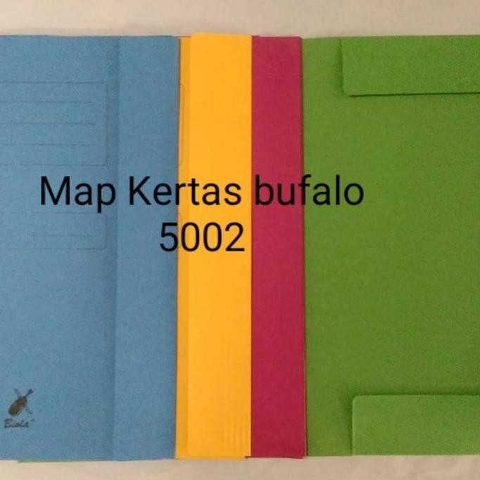 

Map Kertas Buffalo 5001 Jepit Acco / 5002 Polos Stofmap Stop Map Isi 10 Lembar